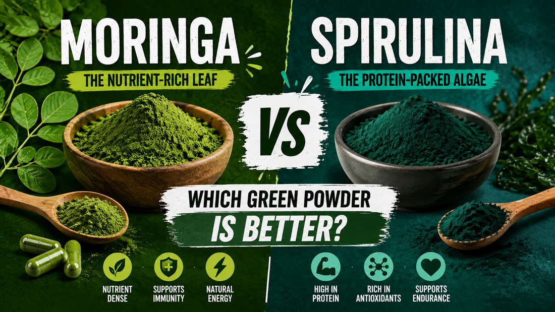 moringa vs spirulina thumbnail